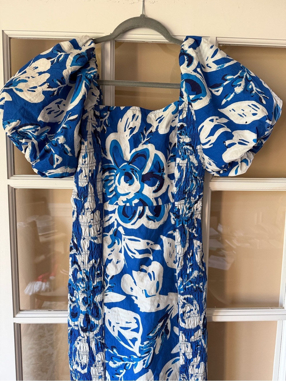 Cleobella Zora Midi Dress in Azure Women’s Size Small 100% Organic Cotton - Picture 3 of 8